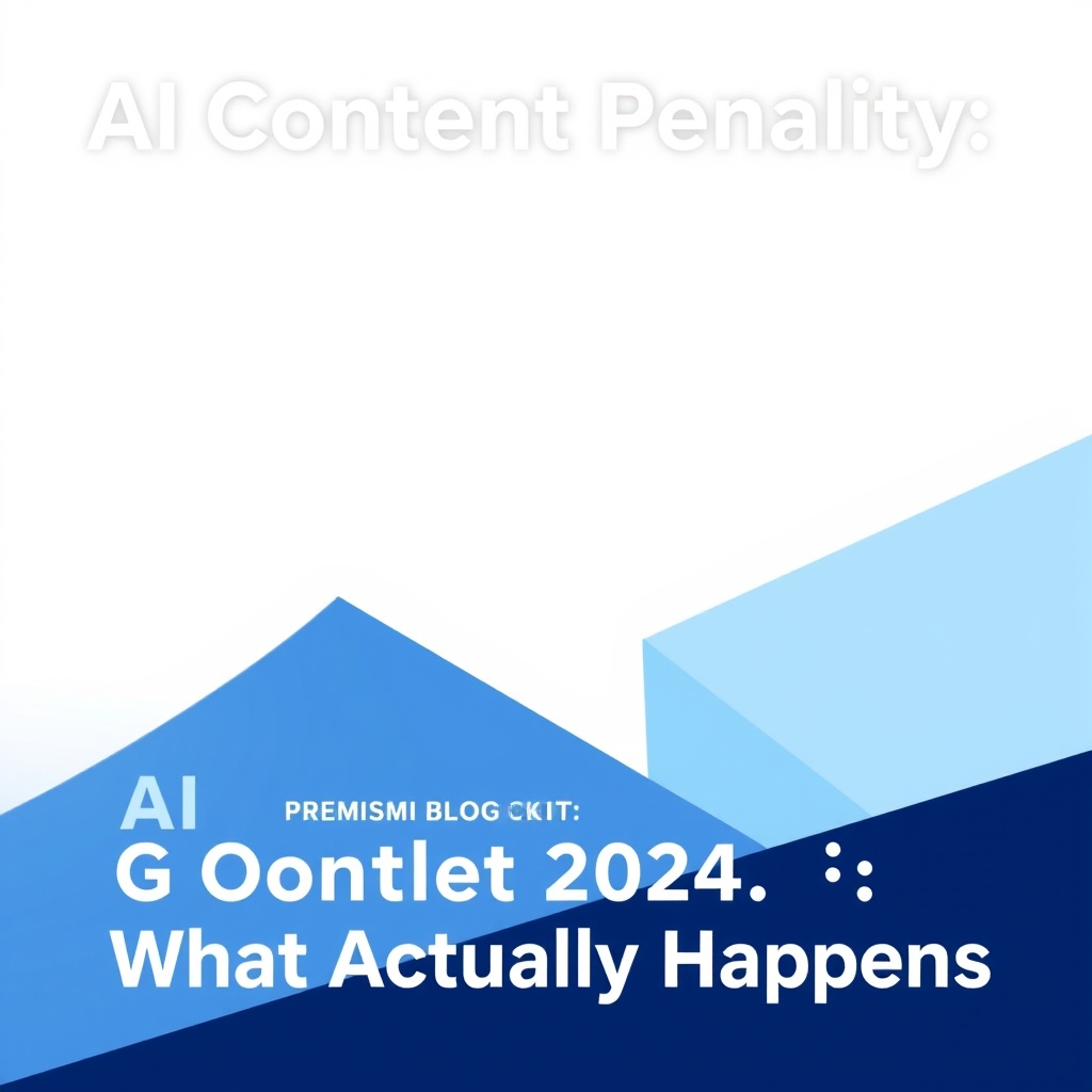 AI Content Penalty Google 2024: What Actually Happens
