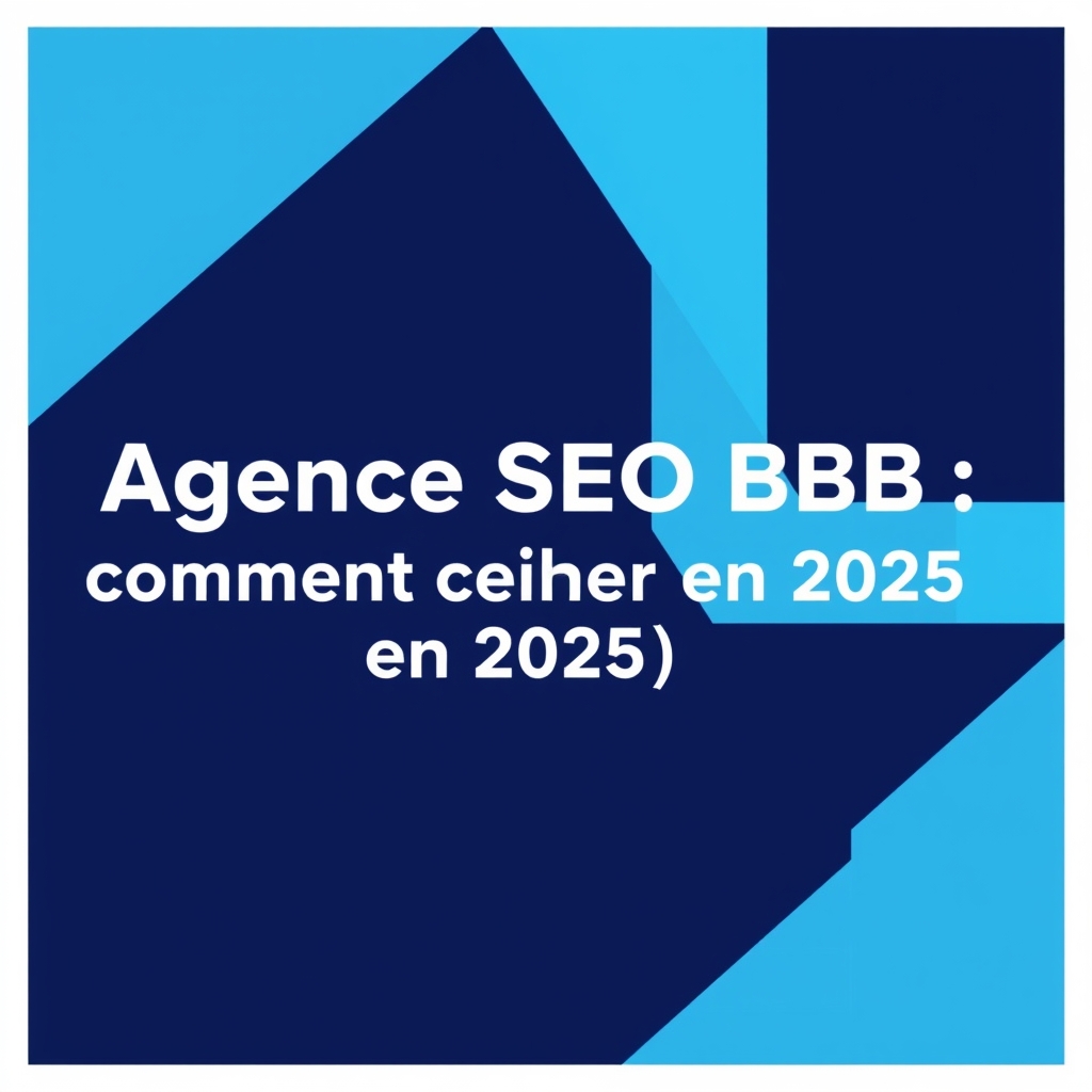 Agence SEO B2B : comment choisir en 2025 (critères clés)