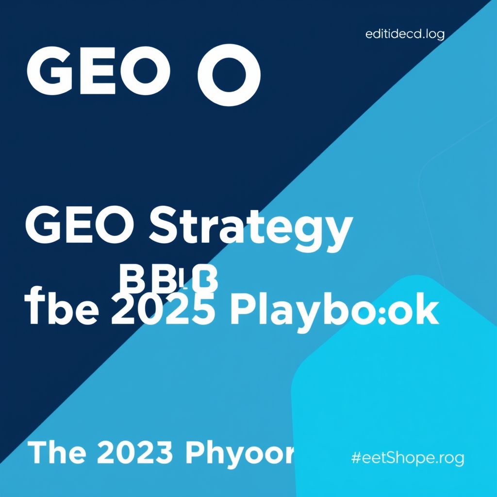 GEO SEO Strategy for B2B: The 2025 Playbook