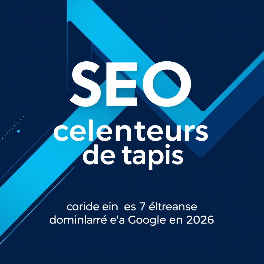 SEO pour nettoyeurs de tapis : guide en 7 étapes pour dominer Google en 2026