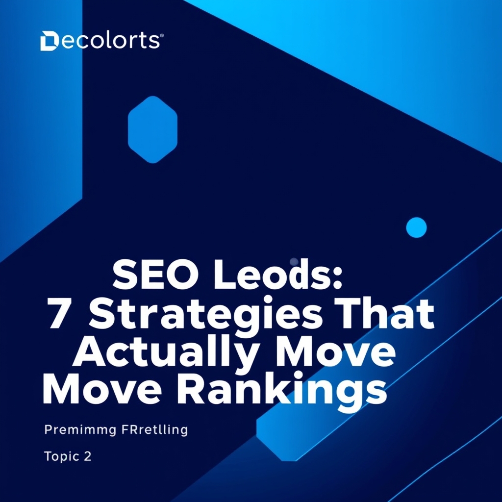 SEO Leeds: 7 Strategies That Actually Move Rankings